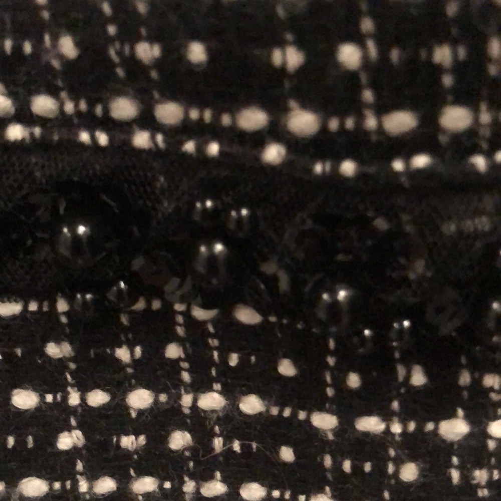 Women's Black and White Tweed Jacket - Picture 9 of 14